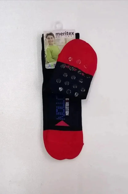 Confezione da 6 paia di calze antiscivolo bambino Meritex cotone 8001