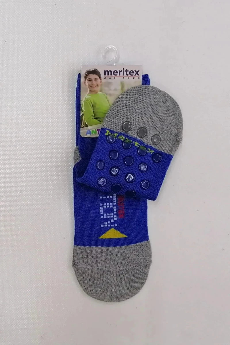 Confezione da 6 paia di calze antiscivolo bambino Meritex cotone 8001