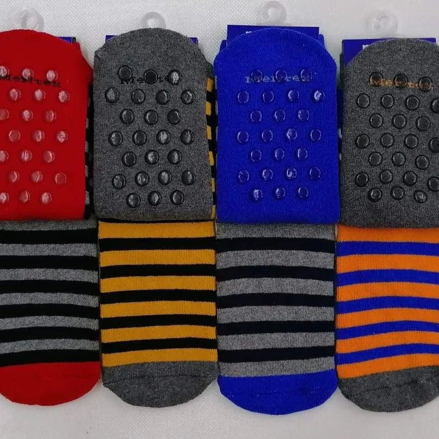 Confezione da 6 paia di calze antiscivolo bambino Meritex in caldo cotone 4353 Scary