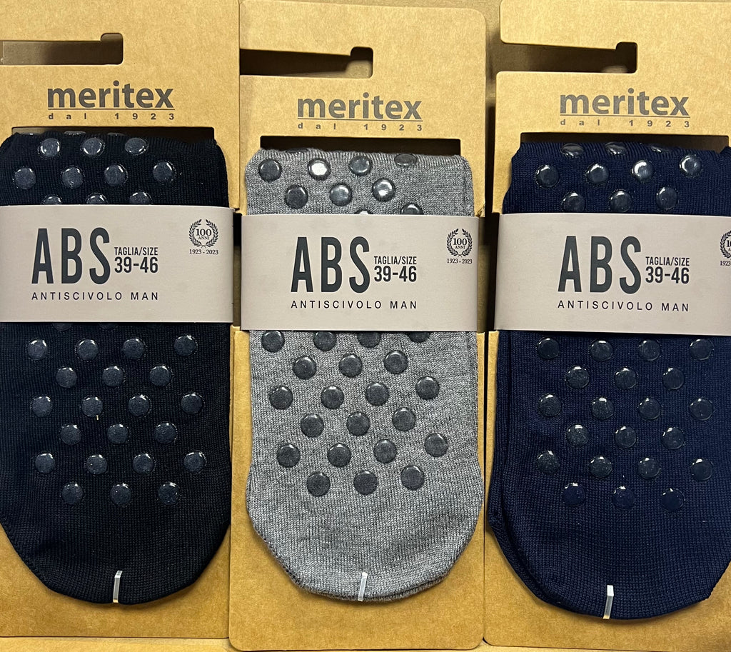 Confezione da 6 paia di calze antiscivolo uomo Meritex cotone fresco 8002 ABS