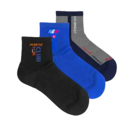 Confezione da 6 paia di calze bambino corte Meritex cotone filo di scozia 7090