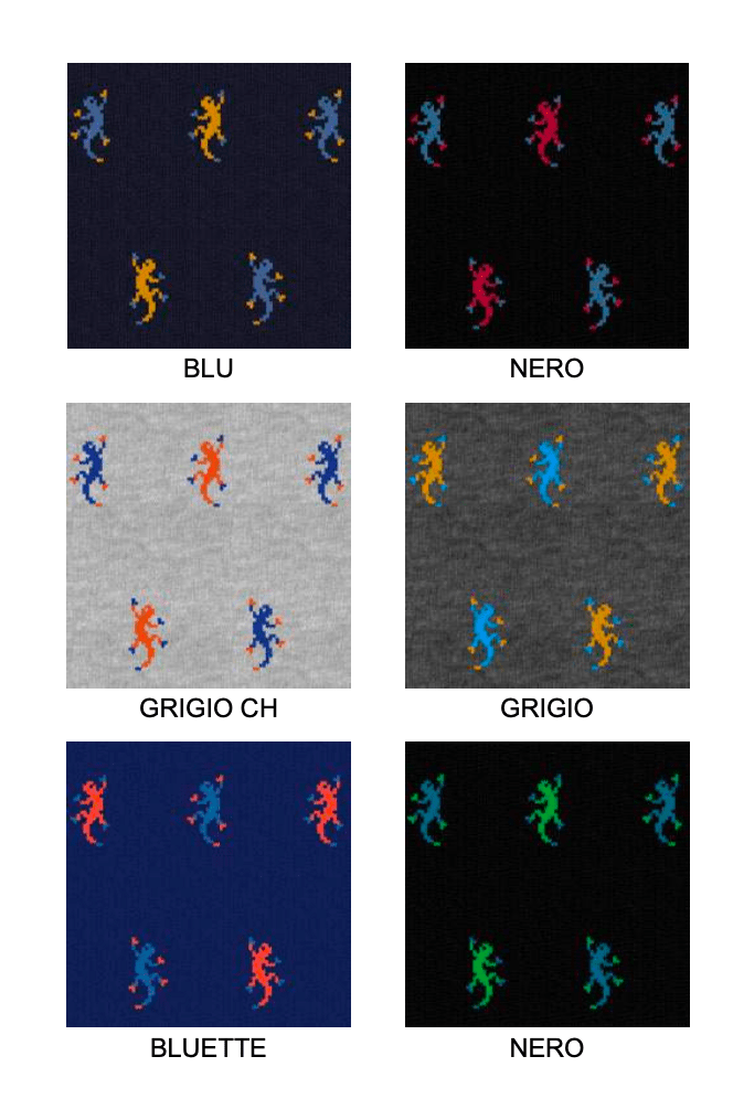 Confezione da 6 paia di calze bambino lunghe Meritex caldo cotone 4028 Geko