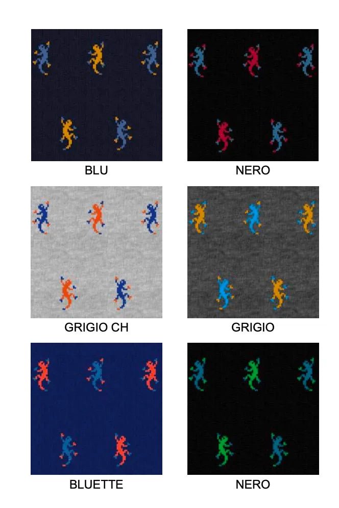 Confezione da 6 paia di calze bambino lunghe Meritex caldo cotone 4028 Geko