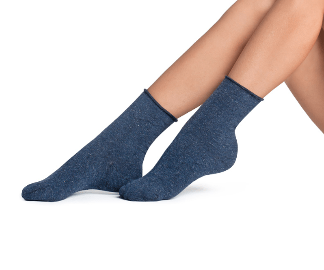 Confezione da 6 paia di calze corte in caldo cotone donna lurex Pezzini Dcz-302 Prestige