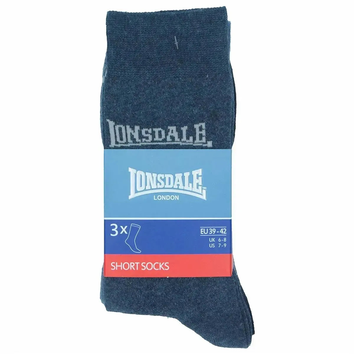 Confezione da 6 paia di calze corte in cotone Lonsdale LNS06