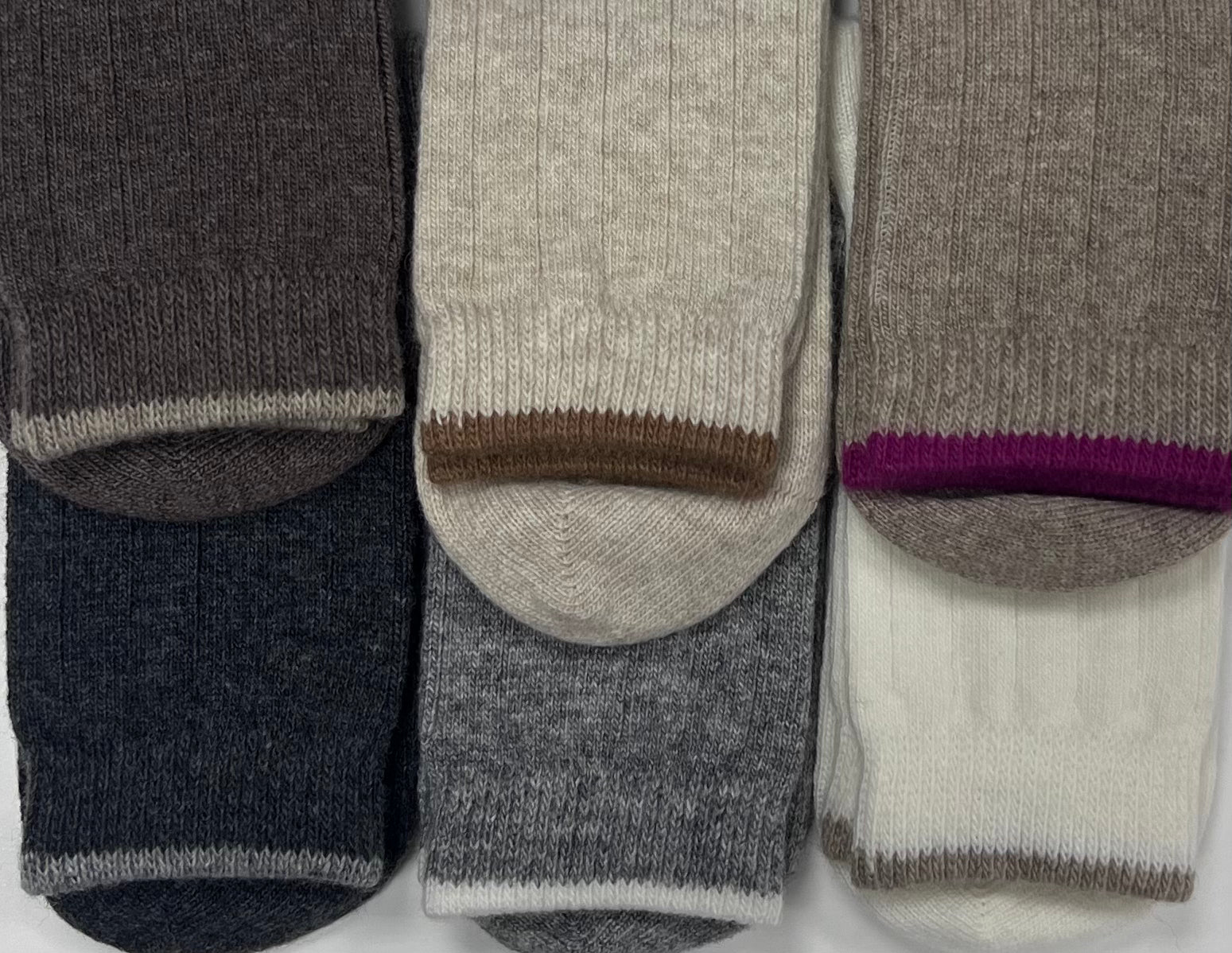 Confezione da 6 paia di calze corte in merino e cashemere Pezzini DCZ-332