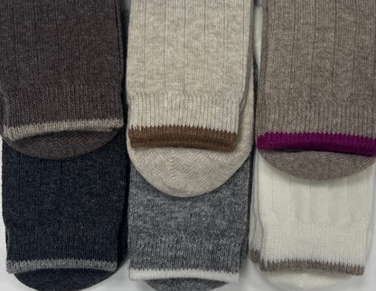 Confezione da 6 paia di calze corte in merino e cashemere Pezzini DCZ-332