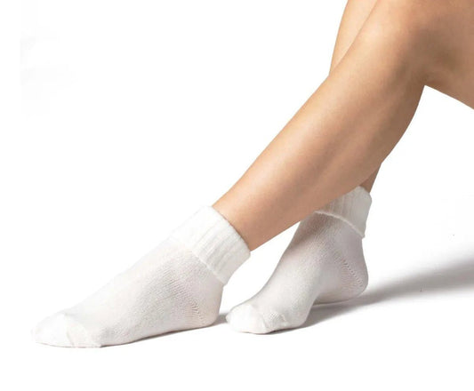 Confezione da 6 paia di calze corte in morbido acrilico super soft con risvolto Pezzini Dcz-604 Carezza