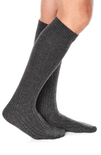 Confezione da 6 paia di calze lunghe uomo in soft cashmere a costa Meritex 1506 Bouclé