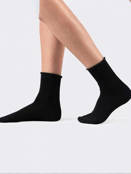 Confezione da 6 paia di calze donna in caldo cotone Meritex taglio vivo 3326