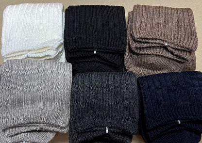 Confezione da 6 paia di calze donna in cashmere a costa Meritex 450
