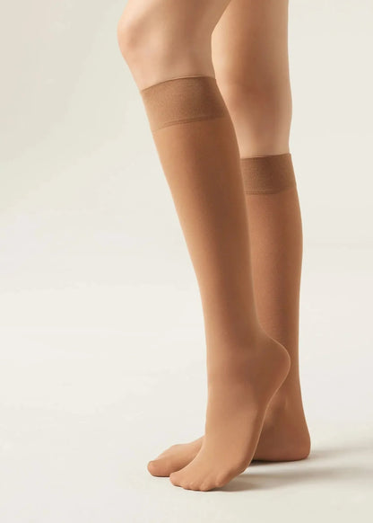 Confezione da 6 paia di calze donna modello gambaletto Donna BC Micro 50