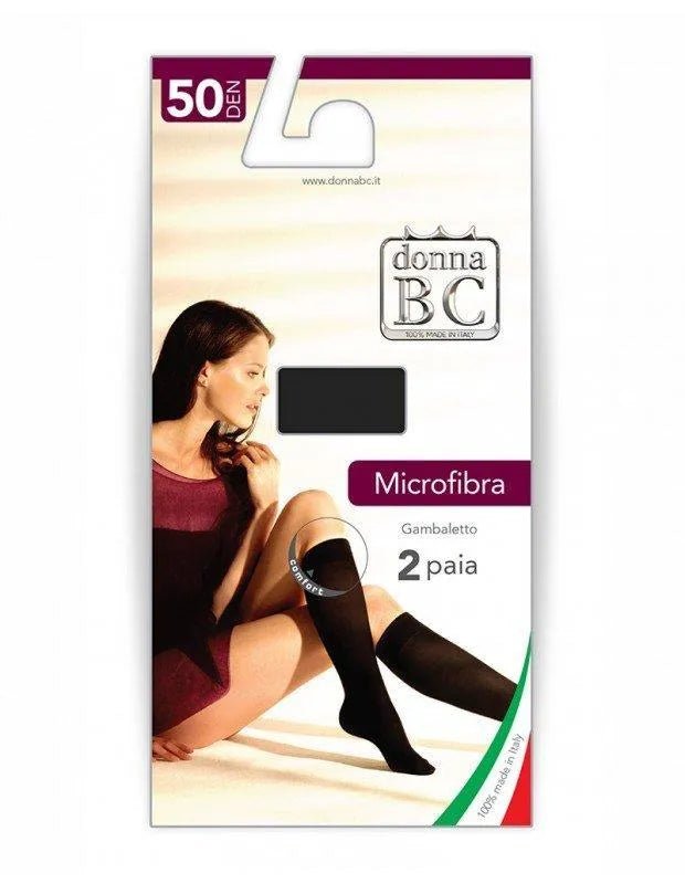 Confezione da 6 paia di calze donna modello gambaletto Donna BC Micro 50
