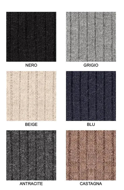 Confezione da 6 paia di calze corte uomo in soft cashmere a costa Meritex 1501 Costa