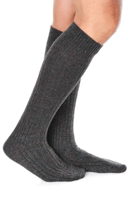 Confezione da 6 paia di calze lunghe uomo in soft cashmere a costa Meritex 1506 Bouclé