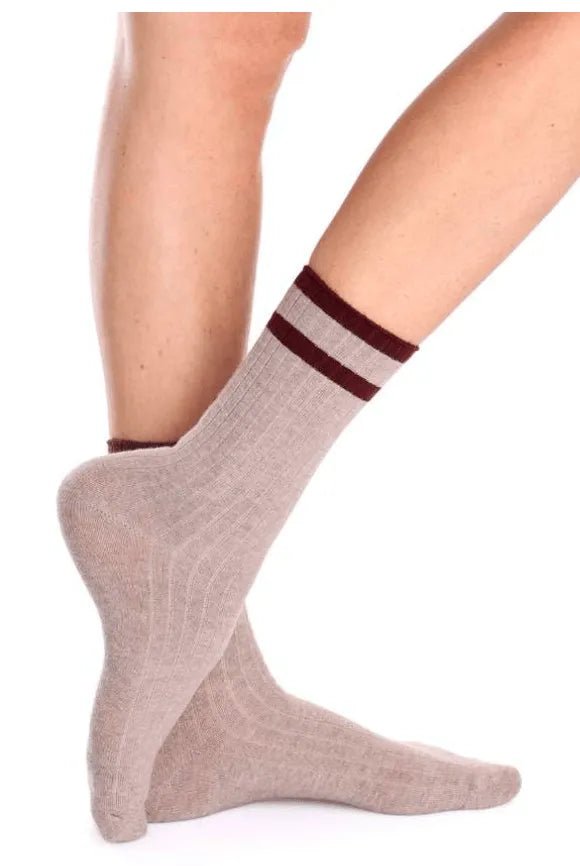 Confezione da 6 paia di calze midi donna a coste in caldo cotone Meritex 4628 Tina