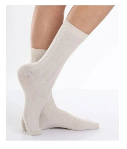Confezione da 6 paia di calze midi donna in soft cashmere a costa Meritex 452