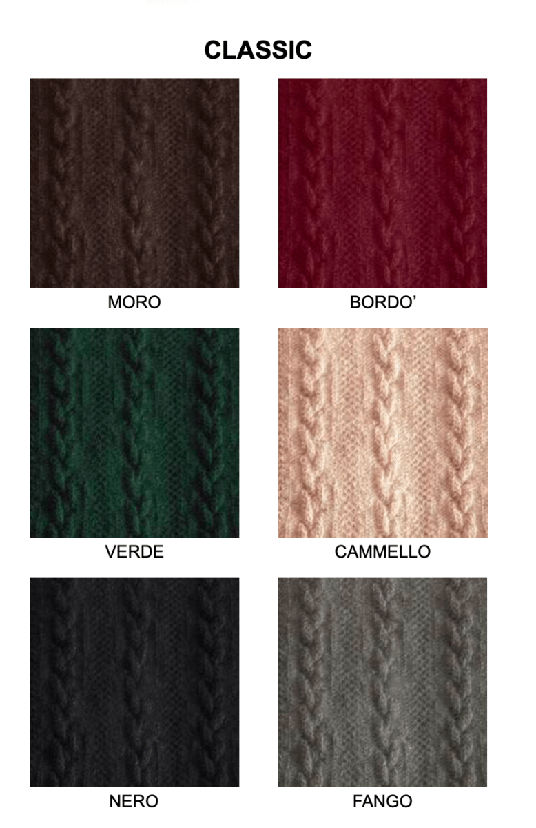 Confezione da 6 paia di calze midi donna in soft cashmere a costa Meritex 457 Treccia