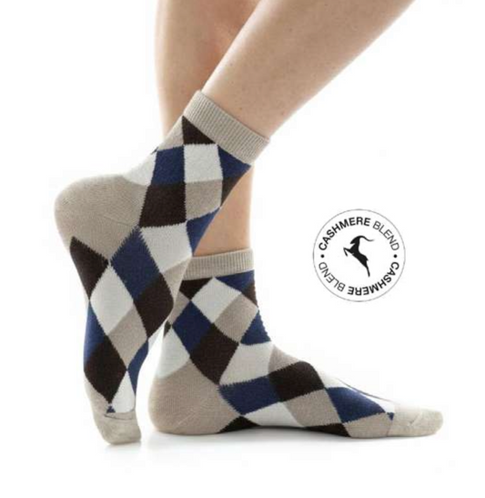 Confezione da 6 paia di calze midi donna in soft cashmere a rombi Meritex 459 Arlek
