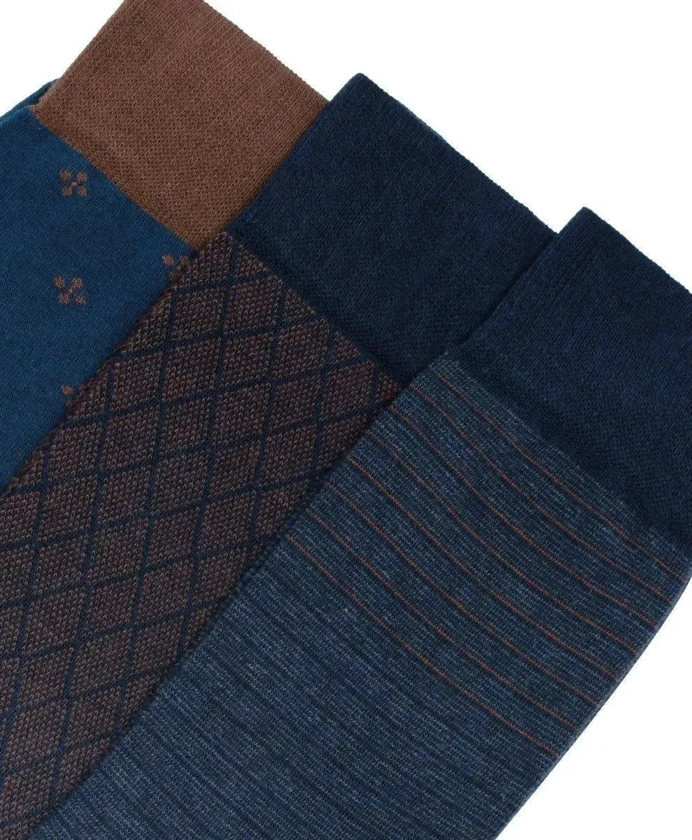Confezione da 6 paia di calze uomo corte in caldo cotone Pezzini Be Natural Trendy UCZ-PAI2303