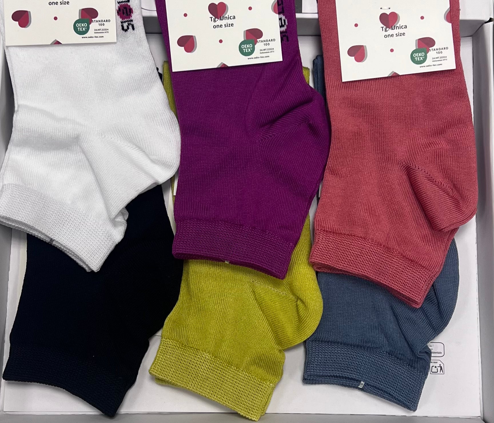 Confezione da 6 paia di calzino donna in cotone Sièlei TM02