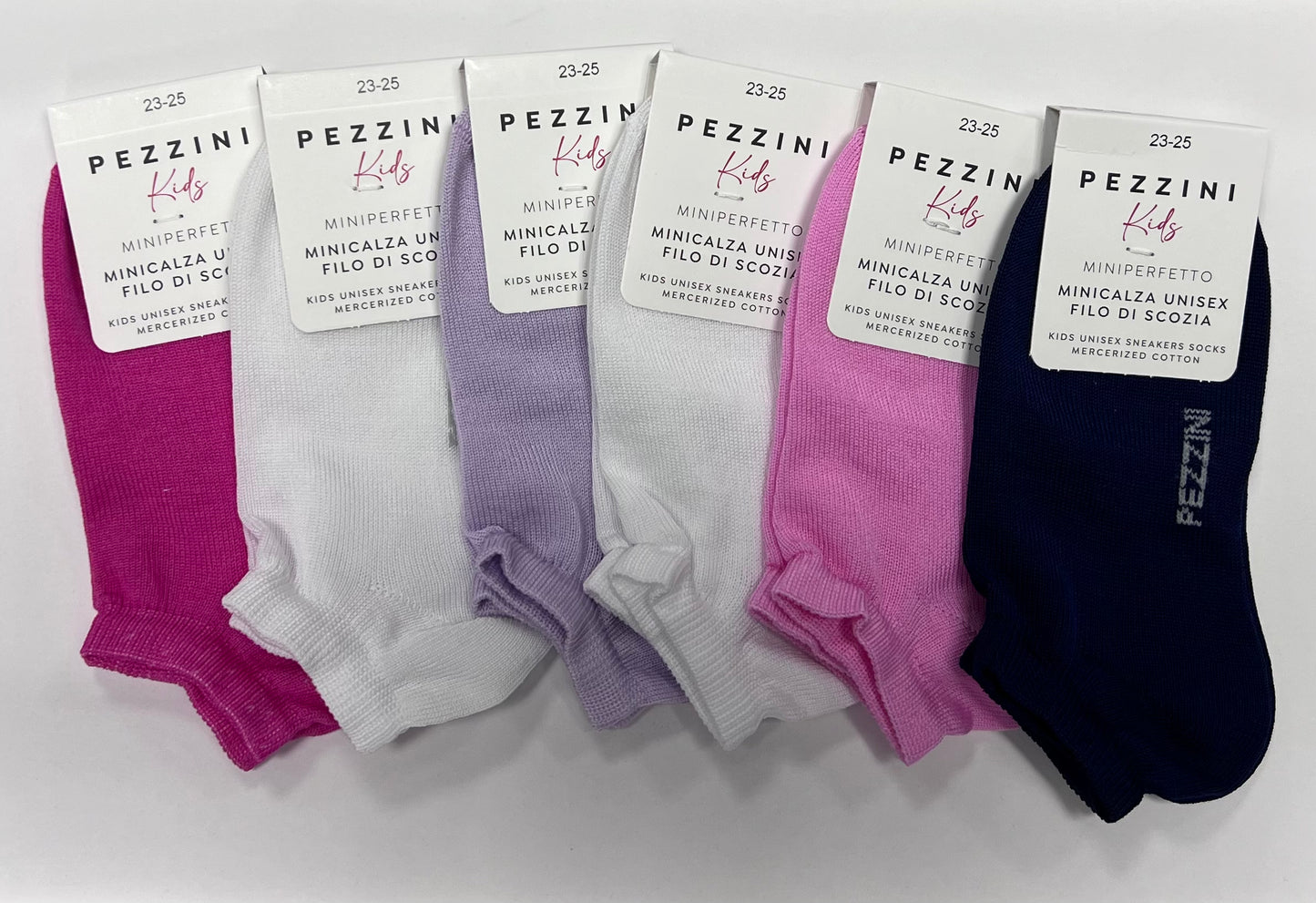 Confezione da 6 paia di minicalzea bambino in filo di Scozia Pezzini BMC-PERFETTO