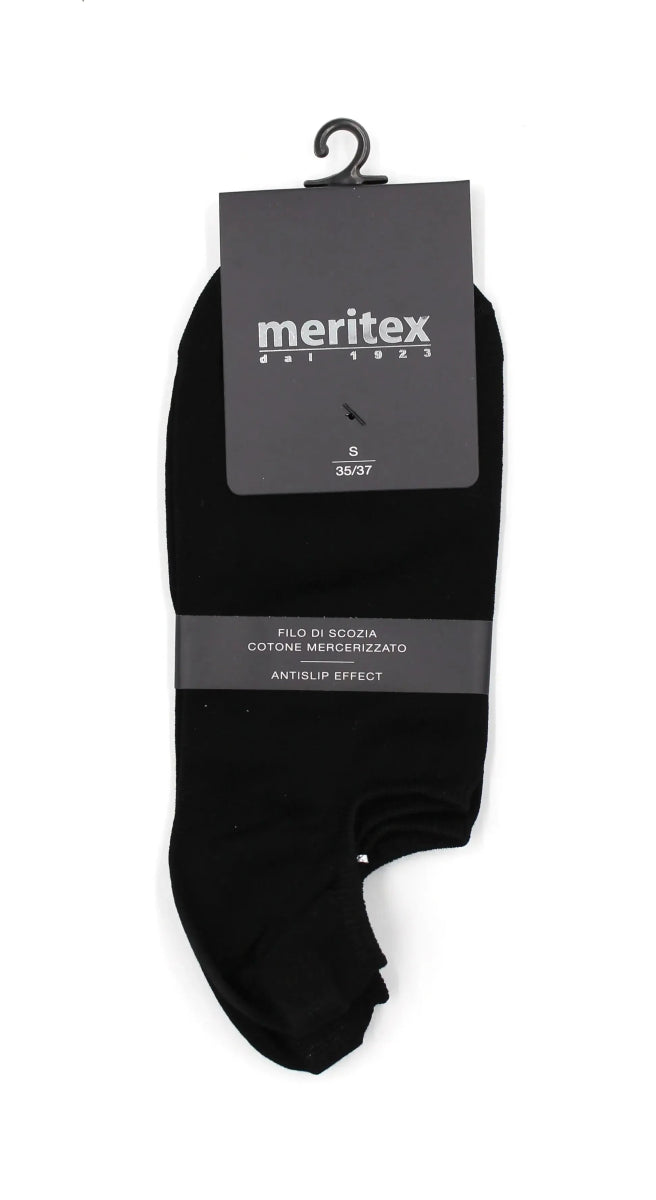 Confezione da 6 paia minicalza uomo donna Meritex silicone in filo di scozia 680 Invisibile