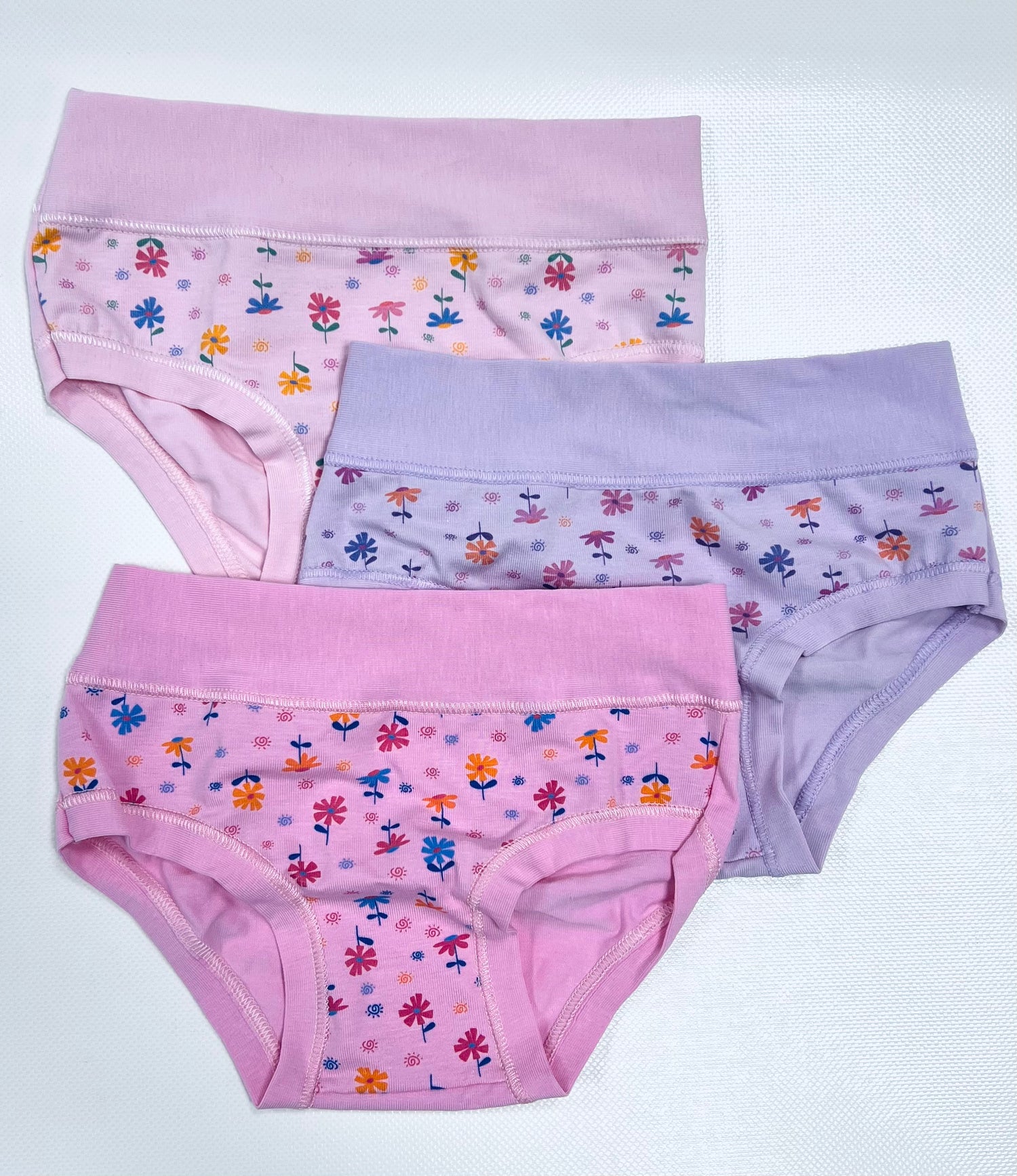 Confezione da 6 slip bambina in cotone bielastico Alvada B9502