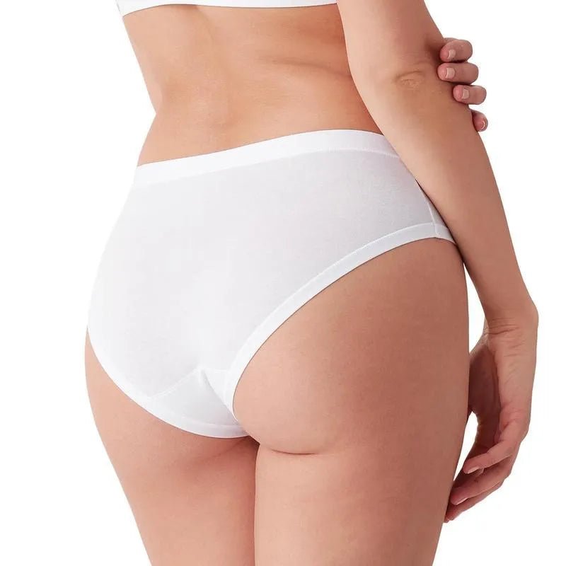 Confezione da tre 3 slip donna modello Midi in cotone bielastico Cotonella 3363