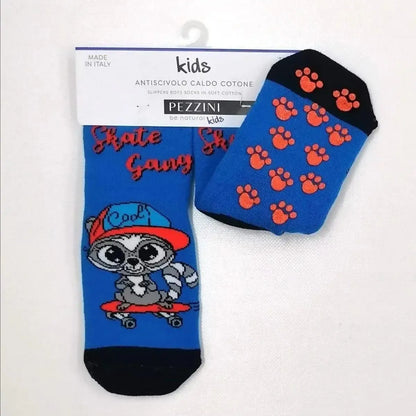 Confezioni da 6 paia di calze antiscivolo bambino Pezzini Kid's in caldo cotone BBS-PAI211701