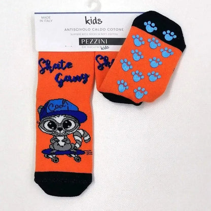Confezioni da 6 paia di calze antiscivolo bambino Pezzini Kid's in caldo cotone BBS-PAI211701