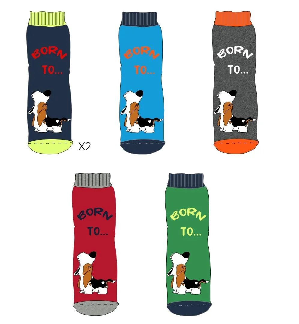 Confezioni da 6 paia di calze antiscivolo bambino Pezzini Kid's in caldo cotone BBS-PAI221700