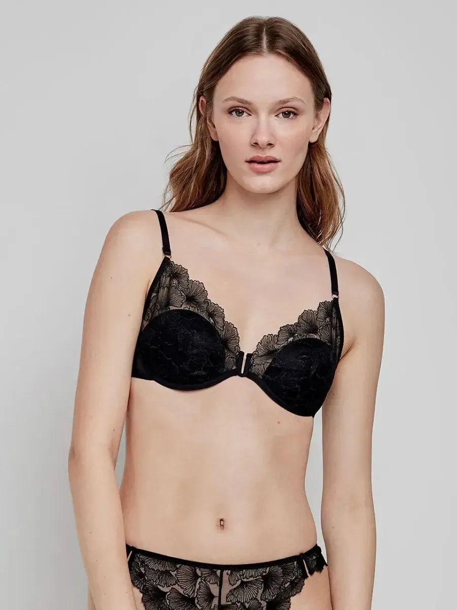 Coordinato bralette con ferretto e brasiliana Gisela 10104