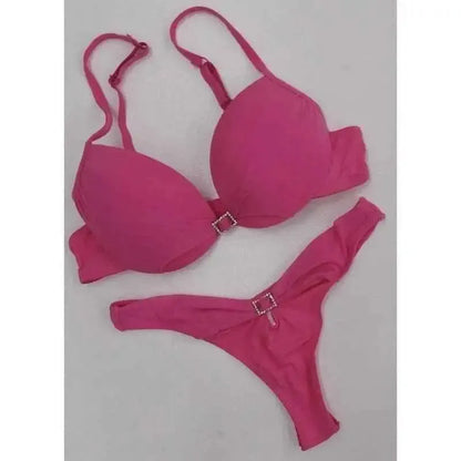 Coordinato donna Altaluna push-up con perizoma 6013
