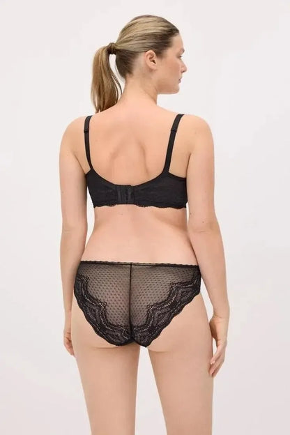 Coordinato reggiseno balconcino con ferretto coppa C e slip midi Ysabel Mora 10840