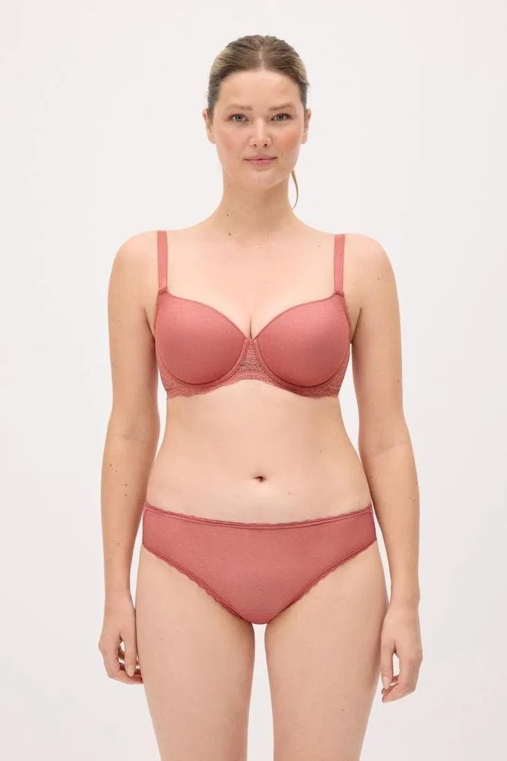 Coordinato reggiseno balconcino con ferretto coppa C e slip midi Ysabel Mora 10840