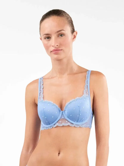 Coordinato reggiseno balconcino con ferretto e slip Gisela 10131