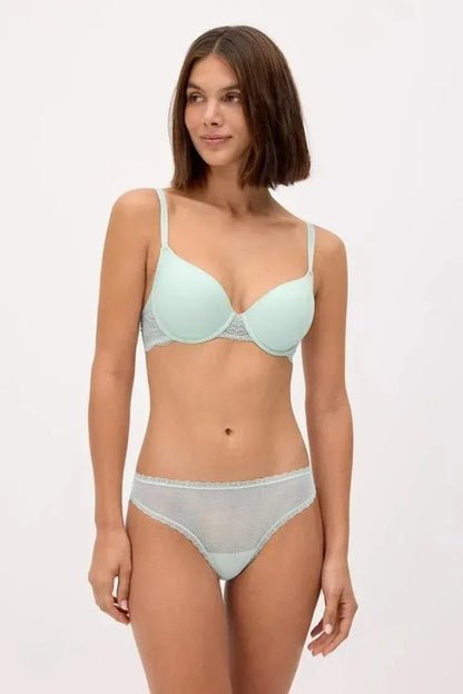 Coordinato reggiseno balconcino con ferretto e slip Ysabel Mora 10839