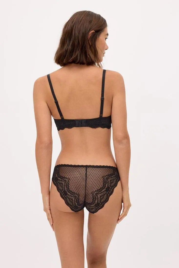 Coordinato reggiseno balconcino con ferretto e slip Ysabel Mora 10839