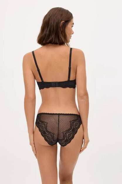 Coordinato reggiseno balconcino con ferretto e slip Ysabel Mora 10839