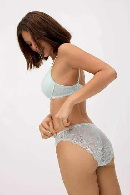 Coordinato reggiseno balconcino con ferretto e slip Ysabel Mora 10839