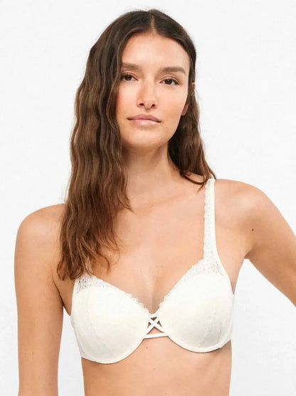 Coordinato reggiseno balconette con ferretto e slip Gisela 10163
