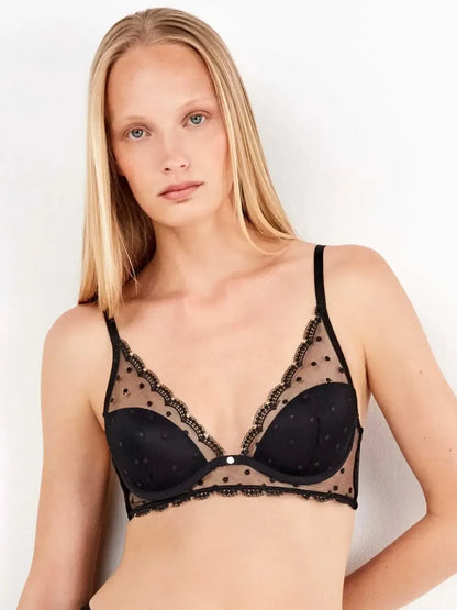 Coordinato reggiseno bralette con ferretto e brasiliana Gisela 10130