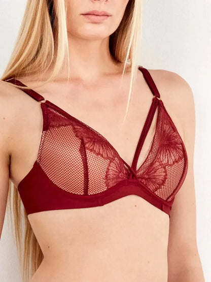 Coordinato reggiseno bralette push up con ferretto e brasiliana Gisela 10133
