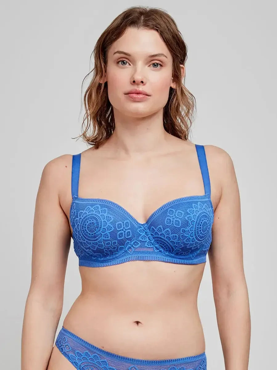 Coordinato reggiseno con ferretto e slip in coppa C Gisela 10117