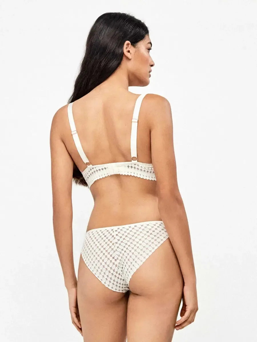 Coordinato reggiseno con ferretto e slip in coppa C Gisela 10158