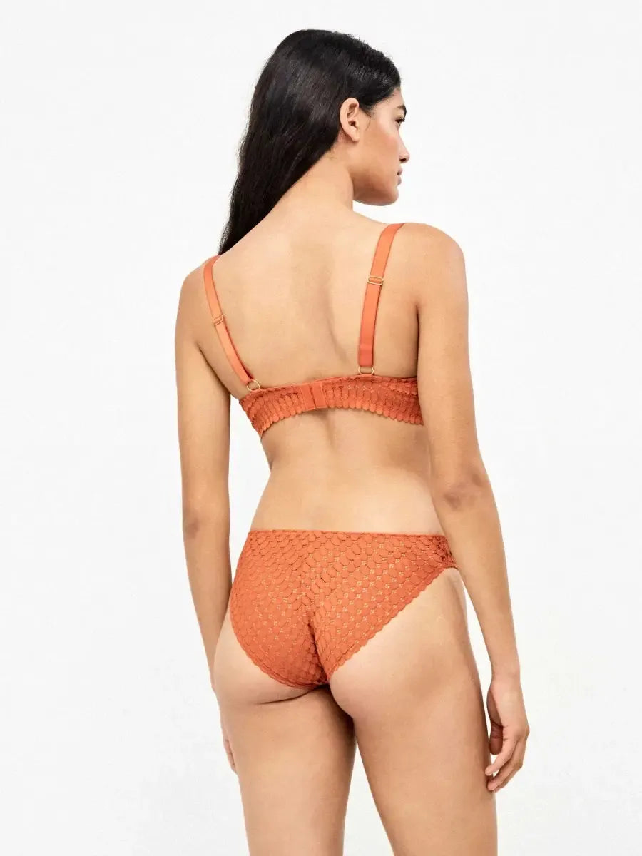 Coordinato reggiseno con ferretto e slip in coppa C Gisela 10158