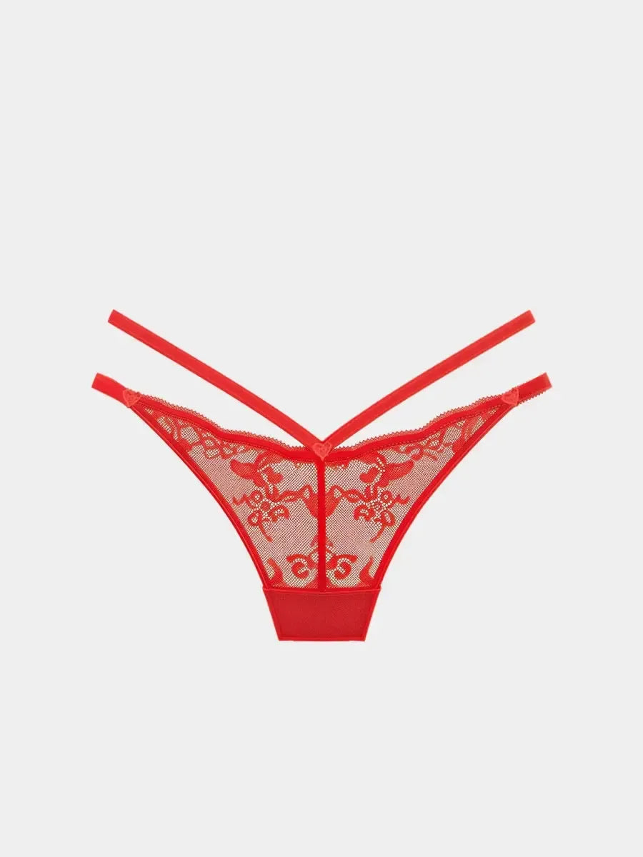 Coordinato reggiseno con ferretto senza coppa e brasiliana Gisela 10153