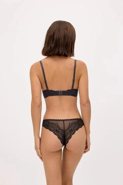 Coordinato reggiseno imbottito senza ferretto e brasiliana Ysabel Mora 10842