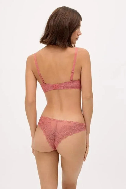 Coordinato reggiseno imbottito senza ferretto e brasiliana Ysabel Mora 10842